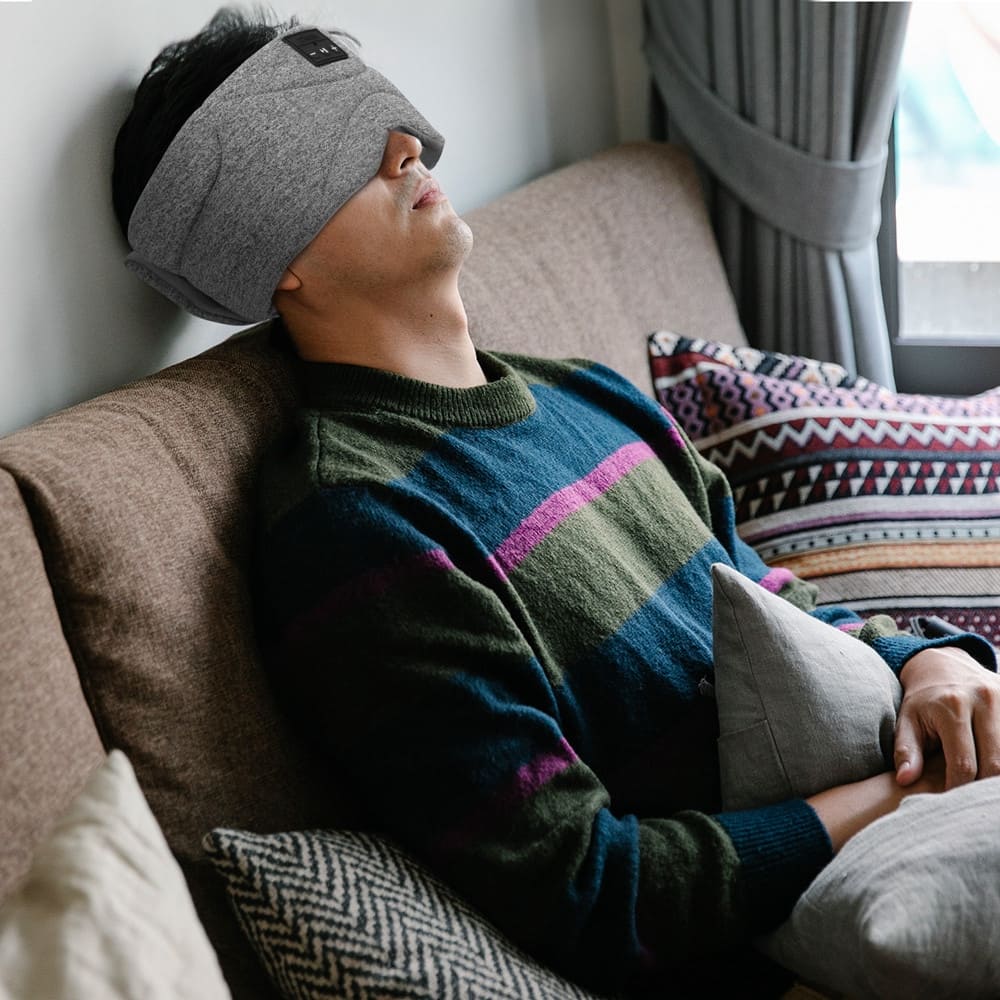 قناع العين لسماعات الرأس النائمة ضد الضوضاء من أجل نوم جيد